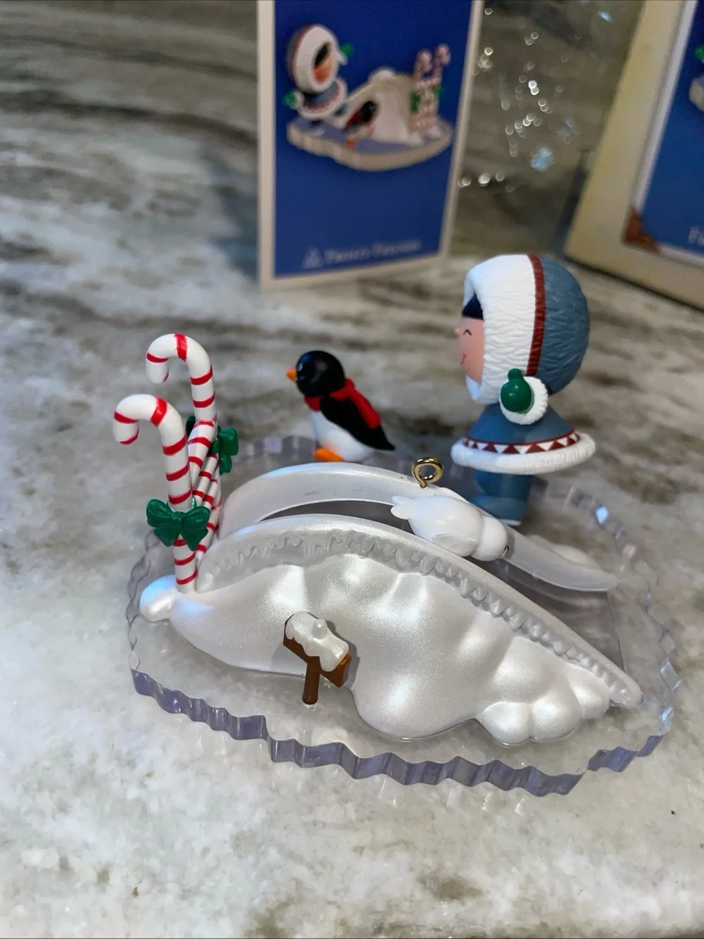 Frosty Friends 2004 #25 Eskimo Penguin Seal Hallmark Ornament - New In Box